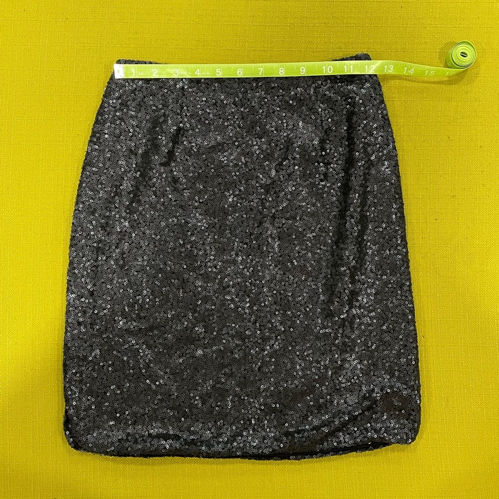 Halogen black sequin mini skirt - Picture 3 of 6